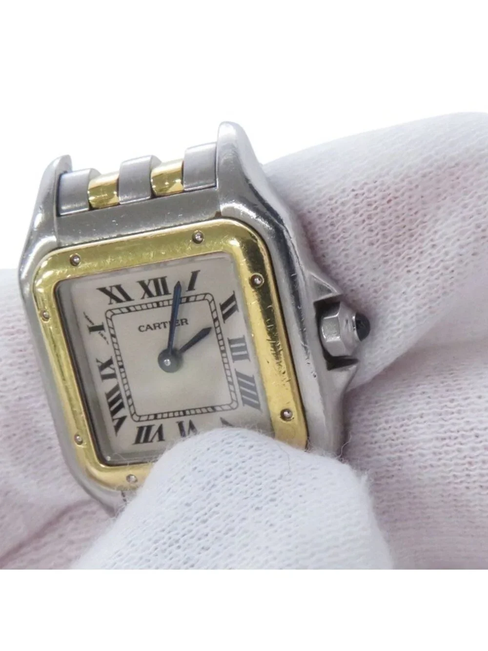Cartier Pantail 2 Row SM Watch Ivory Dial Quartz Vintage
